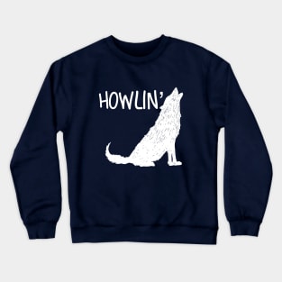 Howling, Dog T-Shirt, Wildlife T-Shirt, Wolf T-shirt, Animal T-Shirt, Mountain T-shirt, Outback Crewneck Sweatshirt